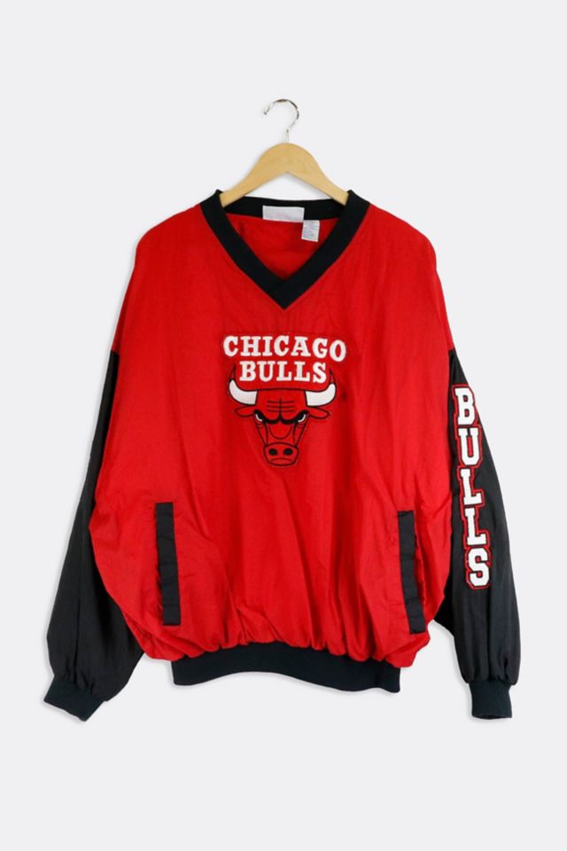 Vintage bulls discount warm up jacket