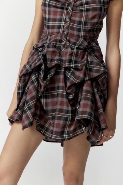 BDG Max Plaid Mini Dress | Urban Outfitters