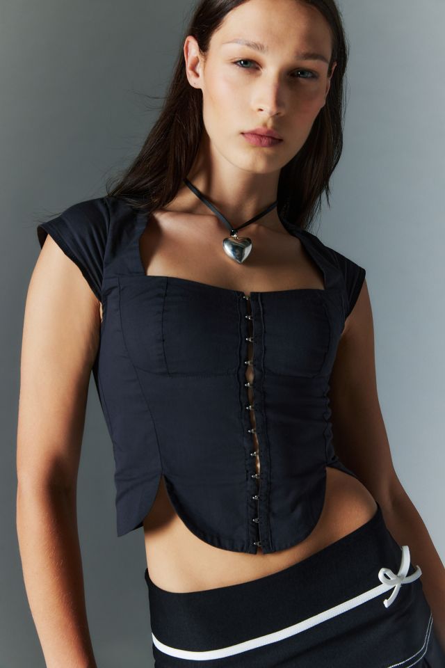 Silence + Noise Hook & Eye Blouse #3