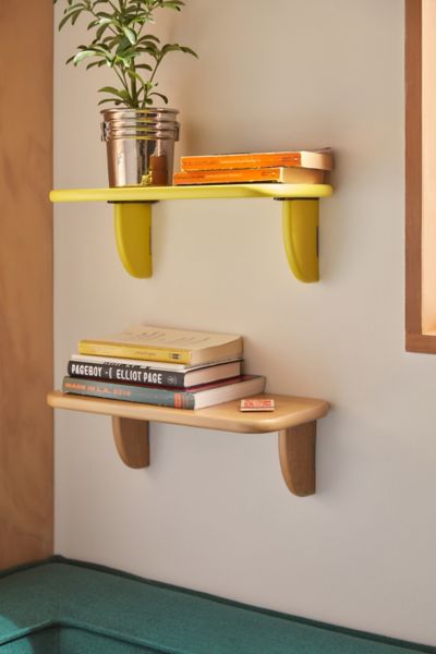 Urban Outfitters Silas Wall Shelf In Yellow At