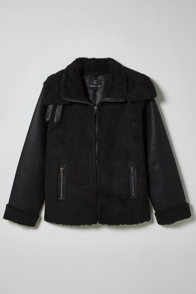 Unreal Fur Symbiosis Aviator Jacket | Urban Outfitters Canada