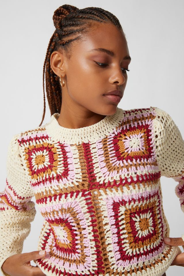 MINKPINK Norah Crochet Sweater #1