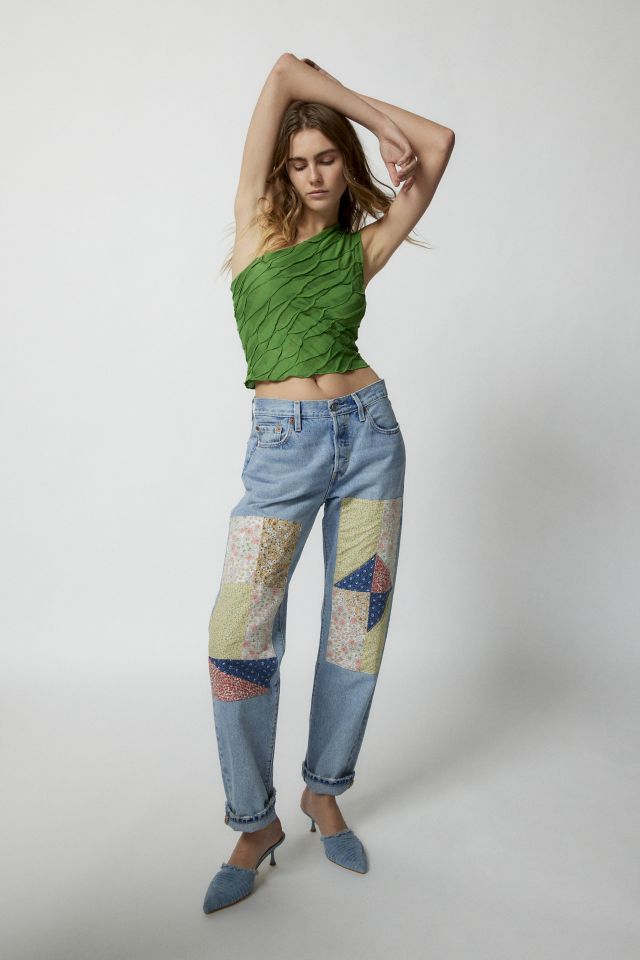 Urban Renewal Remnants One Shoulder Plisse Top #1