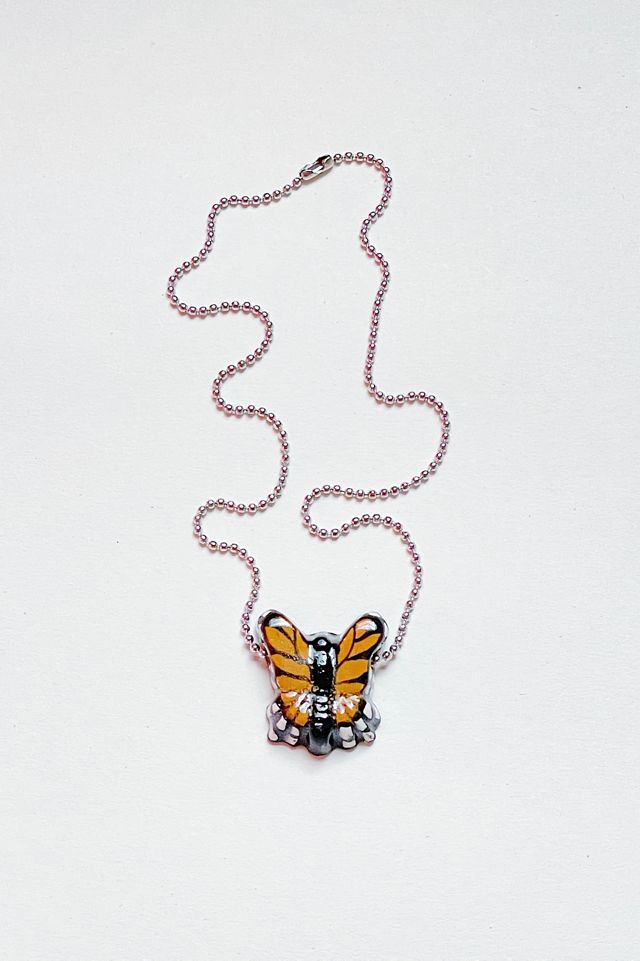 Blo_oberry Monarch Butterfly Necklace Urban Outfitters