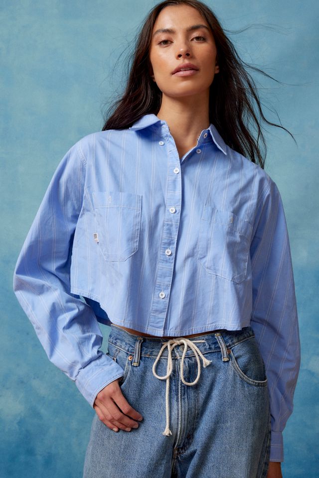 BDG Corey Cropped Button-Down Shirt | Urban Outfitters