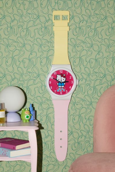 Urban Outfitters Wristwatch Wall Clock In Hello Kitty At  In Multi