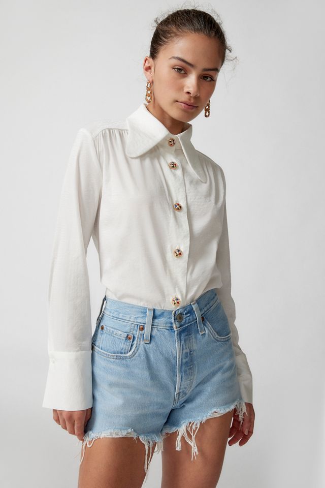 Sister Jane Flower Fields Button-Down Top | Urban Outfitters