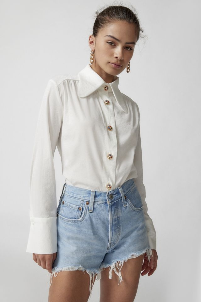 Sister Jane Flower Fields Button-Down Top | Urban Outfitters