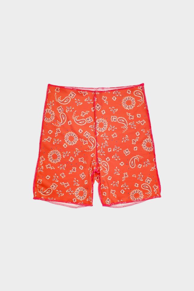 orange bike shorts