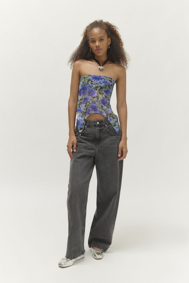 Urban Renewal Remnants Witchy Multicolor Lace Tube Top