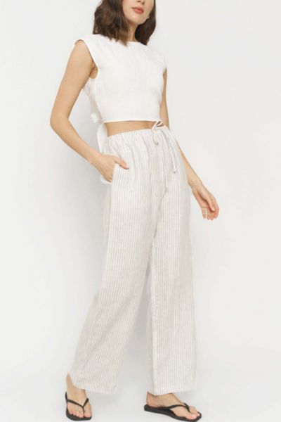Whimsy + Row Kira Linen Drawstring Pant