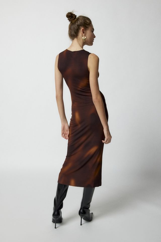 Jaded London Let It Slip Printed Midi Dress #3