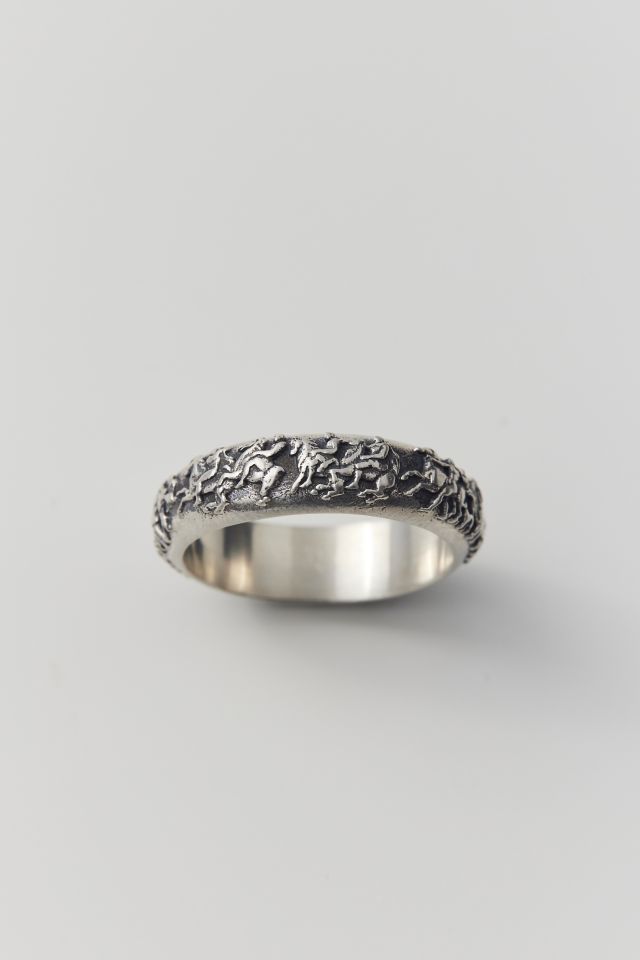 Serge DeNimes Silver Frieze Ring #1