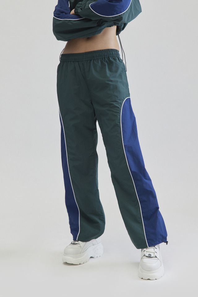 Track Pants with Piping - Dark blue/color-block - Ladies