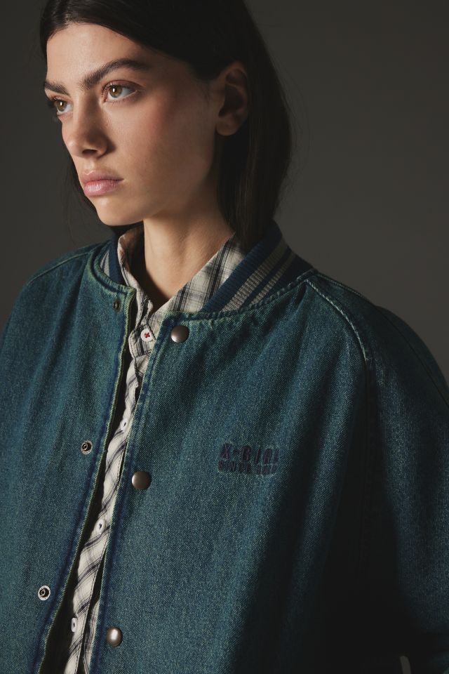 X-Girl Denim Bomber Jacket #2