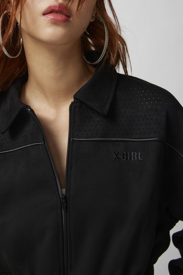 X-girl Faux Suede Shirt Jacket | Urban Outfitters Canada