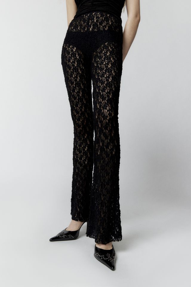 Silence + Noise Sasha Sheer Lace Pant #1