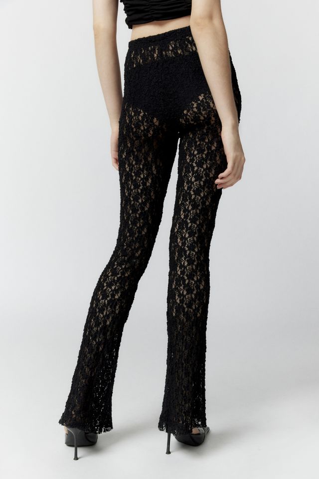 Silence + Noise Sasha Sheer Lace Pant #4