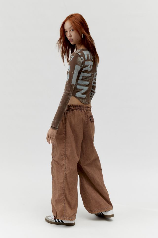 Urban Outfitters UO Sloan Poplin Striped Balloon Pant