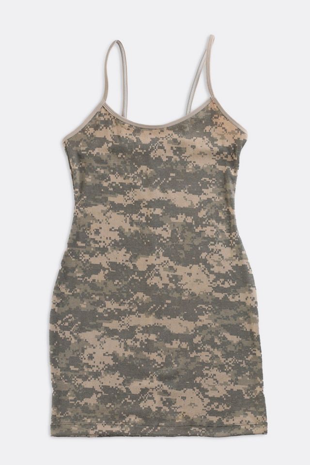 Frankie Collective Rework Camo Mini Dress 003 | Urban Outfitters