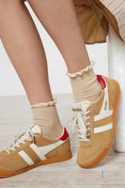 GOLA ELAN SNEAKER IN CARAMEL/OFF WHITE/DEEP RED, WOMEN'S AT URBAN OUTFITTERS