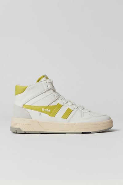 Shop Gola Allcourt High-top Sneaker In White/sulphur, Women's At Urban Outfitters