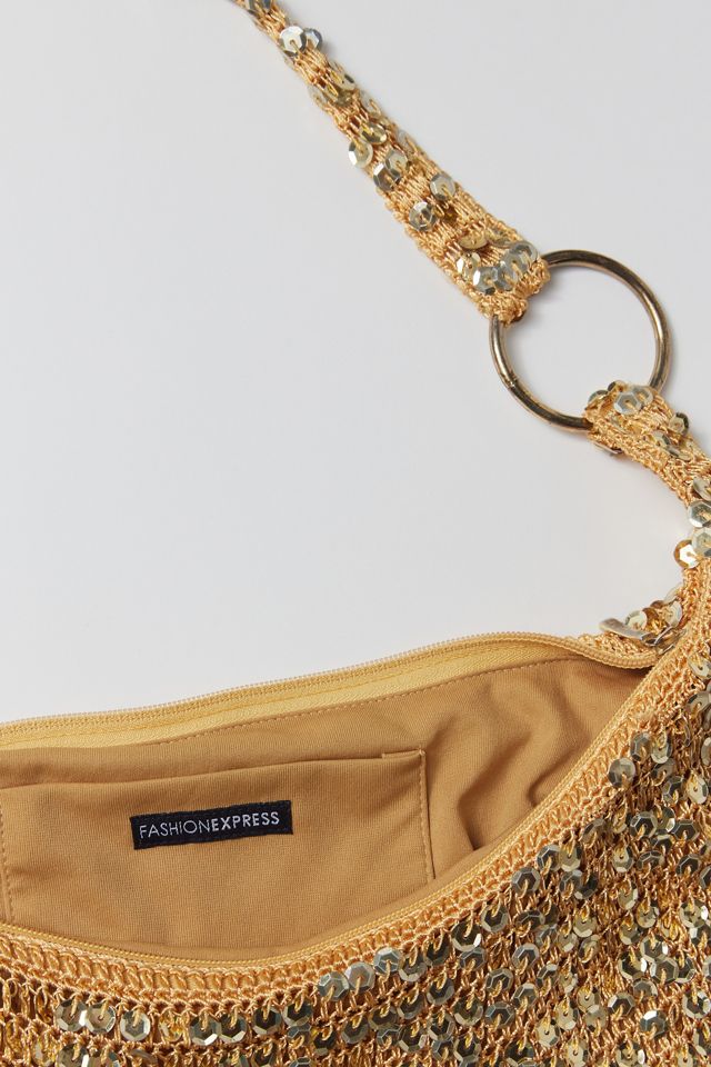 Retro Sequin Embroidered Tote Bag