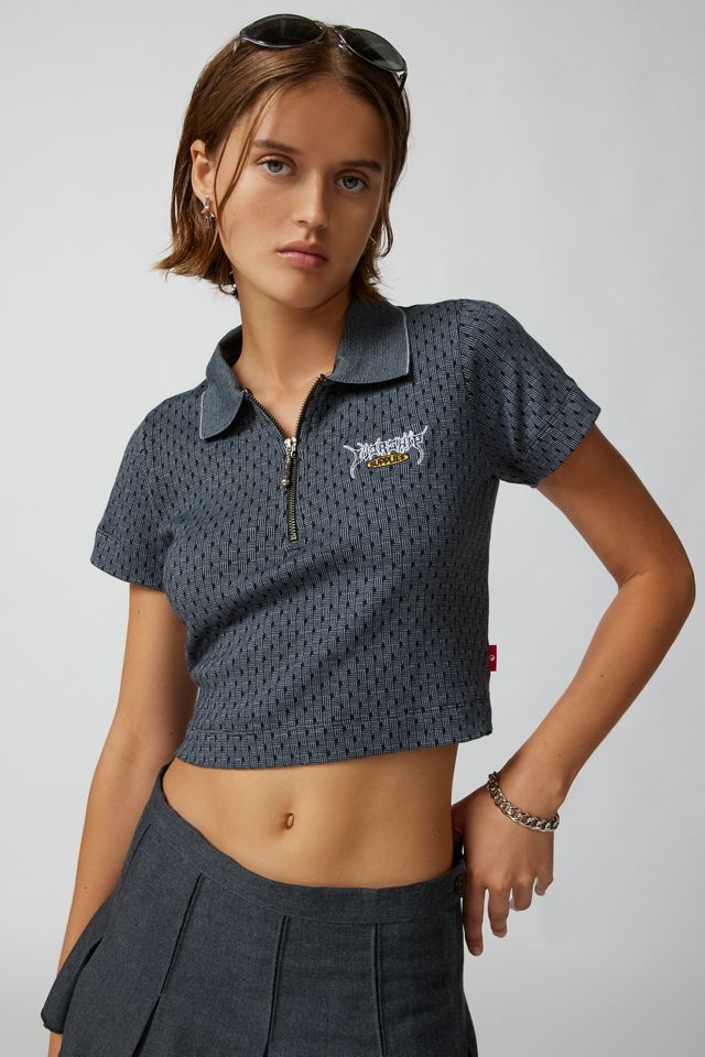 WORSHIP SUPPLIES Abyss Jacquard Polo Tee | Urban Outfitters