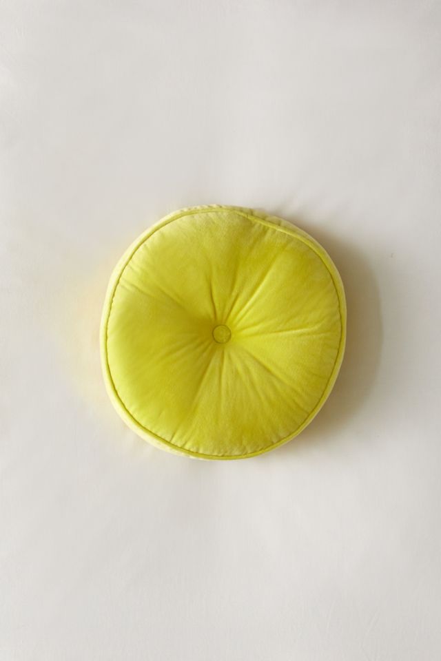 Velvet Midi Round Throw Pillow #1