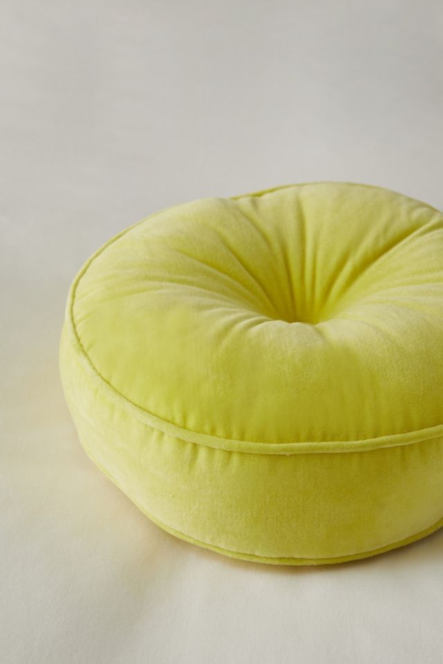 Velvet Midi Round Throw Pillow #2