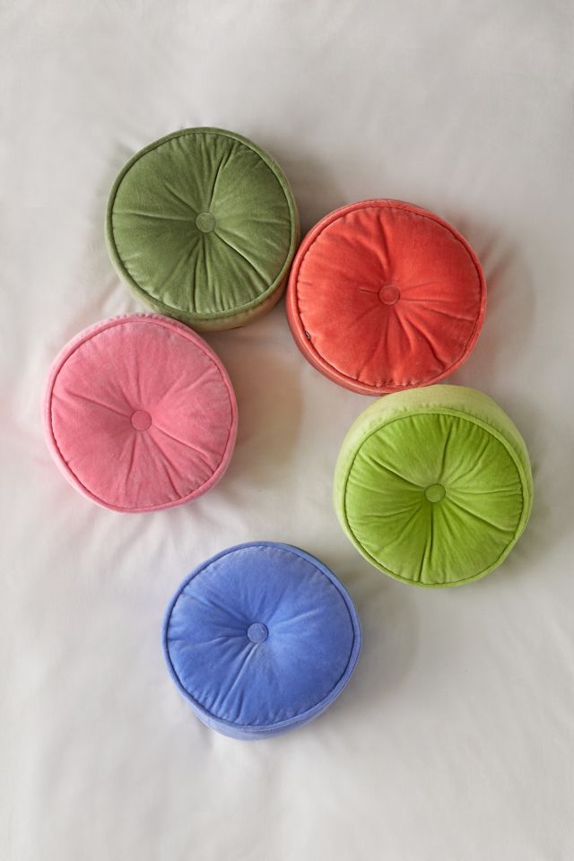 Velvet Mini Round Throw Pillow #3