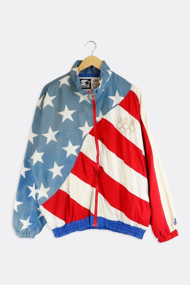 Vintage Starter USA Olympics Zip Up Jacket | Urban Outfitters