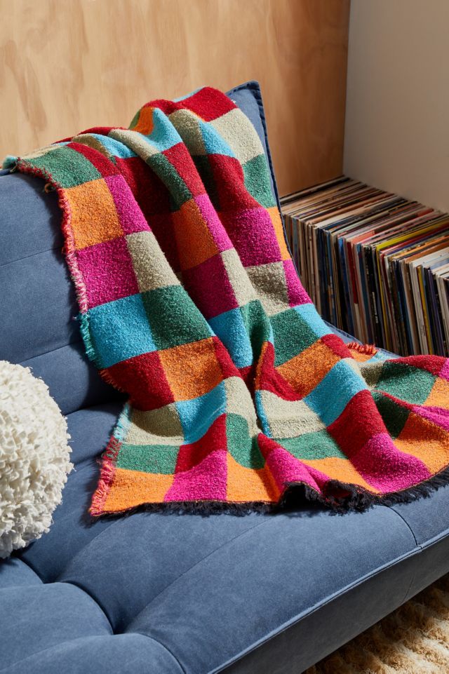 Himachal Checkerboard Throw Blanket