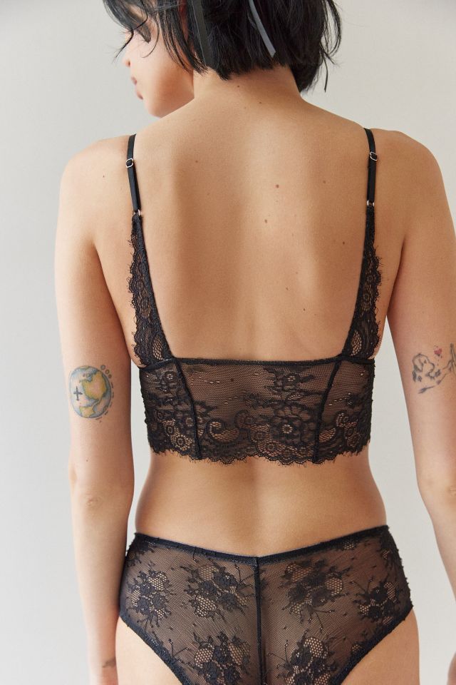 Urban Outfitters Out From Under Christy Butterfly Kisses Sheer Bralette