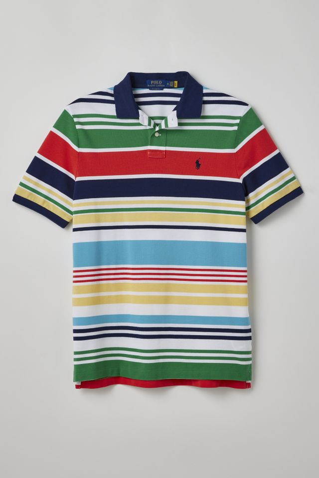 Polo Ralph Lauren Mesh Stripe Polo Shirt | Urban Outfitters