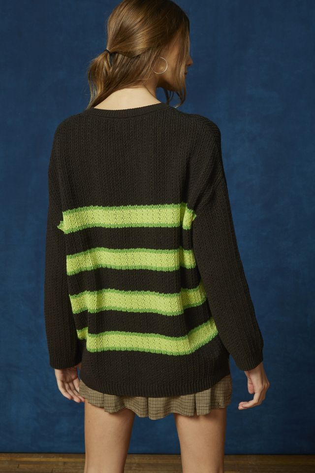 BDG Roman Jacquard Pullover Sweater