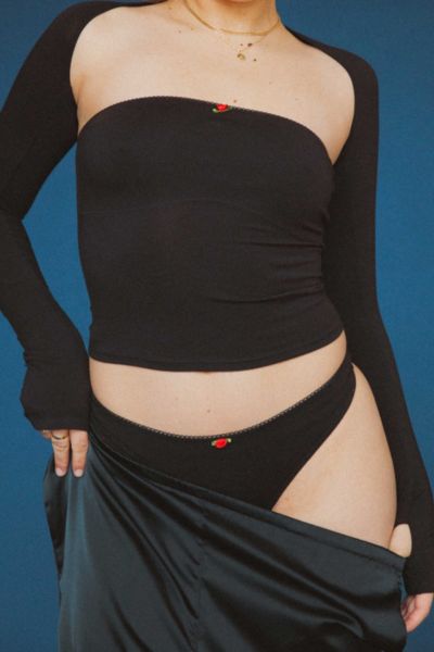 Rat Boi Low Rise Thong In Onyx