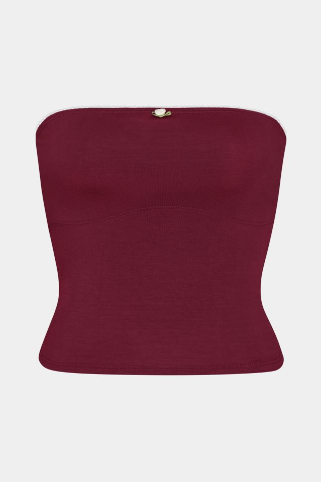 RAT BOI Contour Lace Trim Tube Top #1