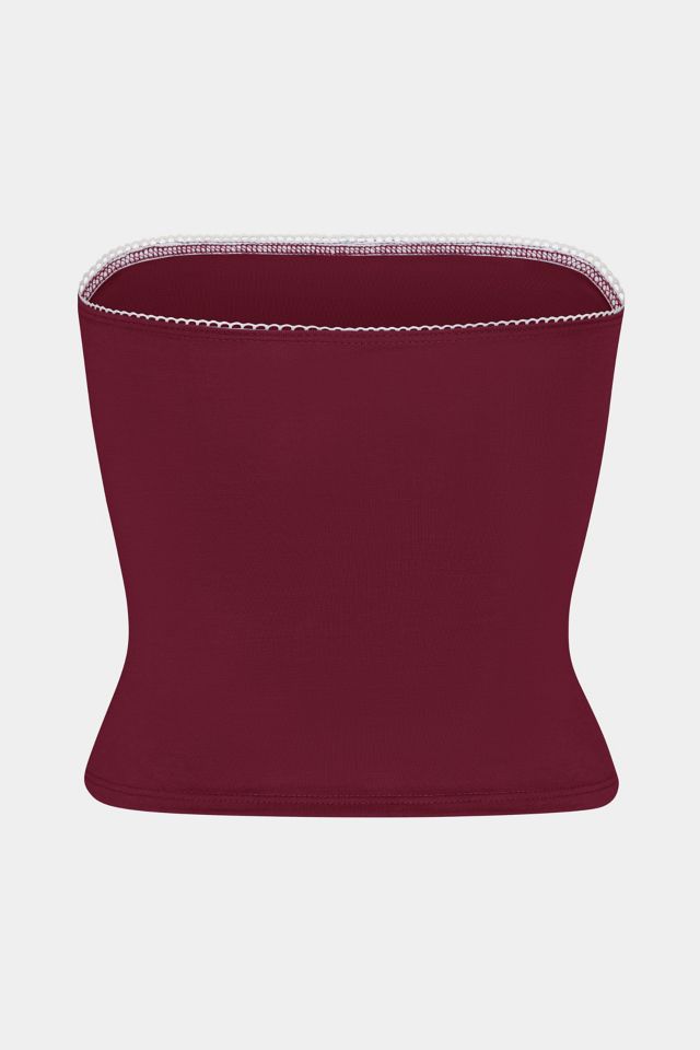 RAT BOI Contour Lace Trim Tube Top #4