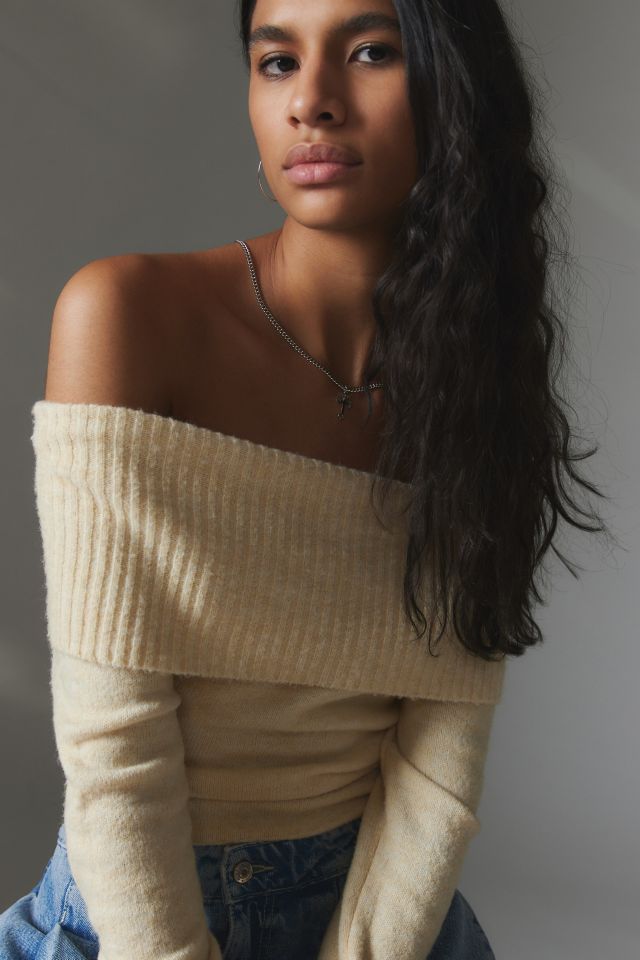 Soft off best sale the shoulder sweater