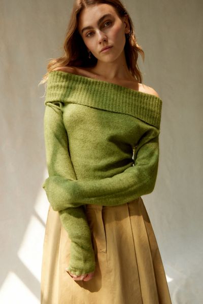Silence + Noise Claudia Off-The-Shoulder Sweater