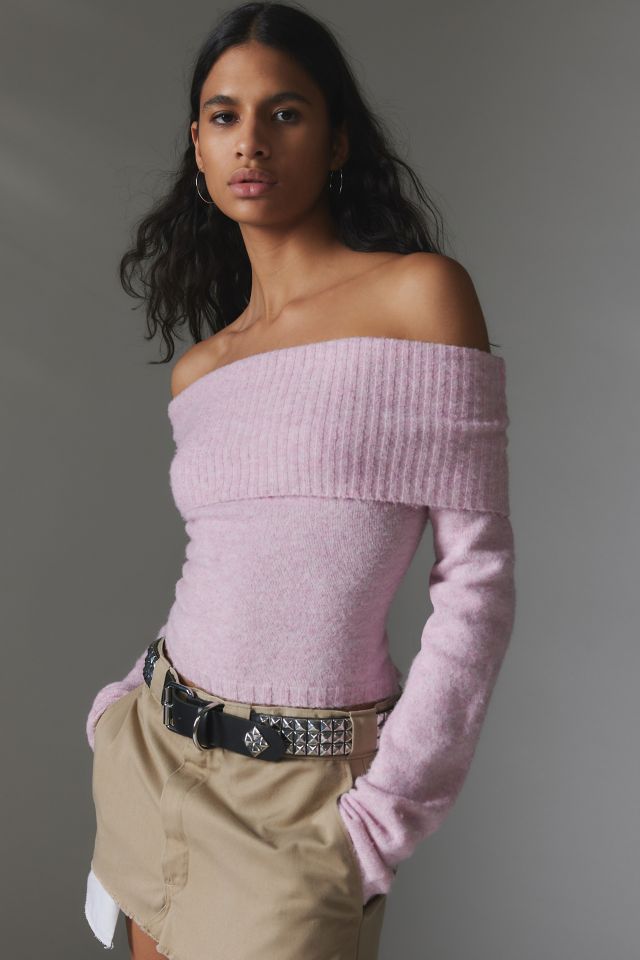 Silence Noise Claudia Off The Shoulder Sweater Urban Outfitters