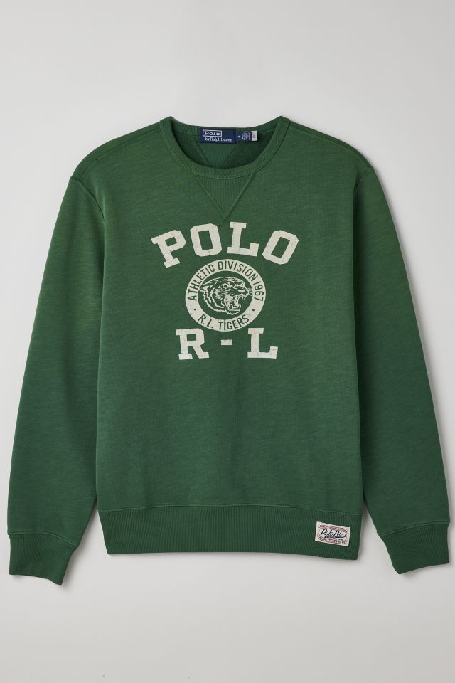 POLO RALPH LAUREN, Centre Logo Crew Neck Sweatshirt, Men, Crew Sweaters