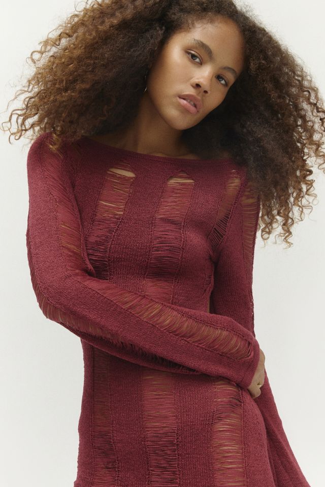 Jaded London Sheer Mesh Midi Dress #3