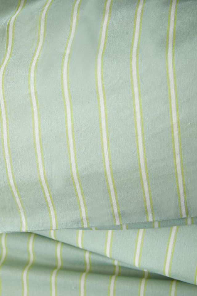 Washed Cotton Striped Duvet Cover #2