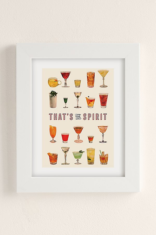 Pstr Studio Tyler Varsell That's The Spirit Art Print In Modern White At Urban Outfitters In Neutral