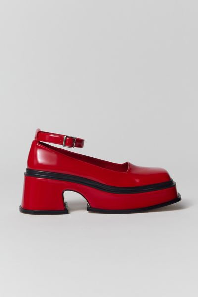 Jeffrey Campbell Empath Mary Jane Heel In Red