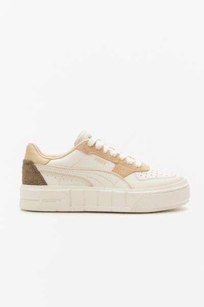 PUMA CALI COURT SNEAKER IN WARM WHITE/TOASTED ALMOND, WOMEN'S AT URBAN OUTFITTERS