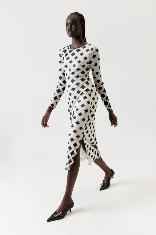 Find Me Now Haze Mesh Midi Dress #1