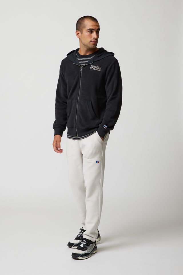 Russell Athletic Plush Chamois Full Zip Hoodie Sweatshirt | Urban